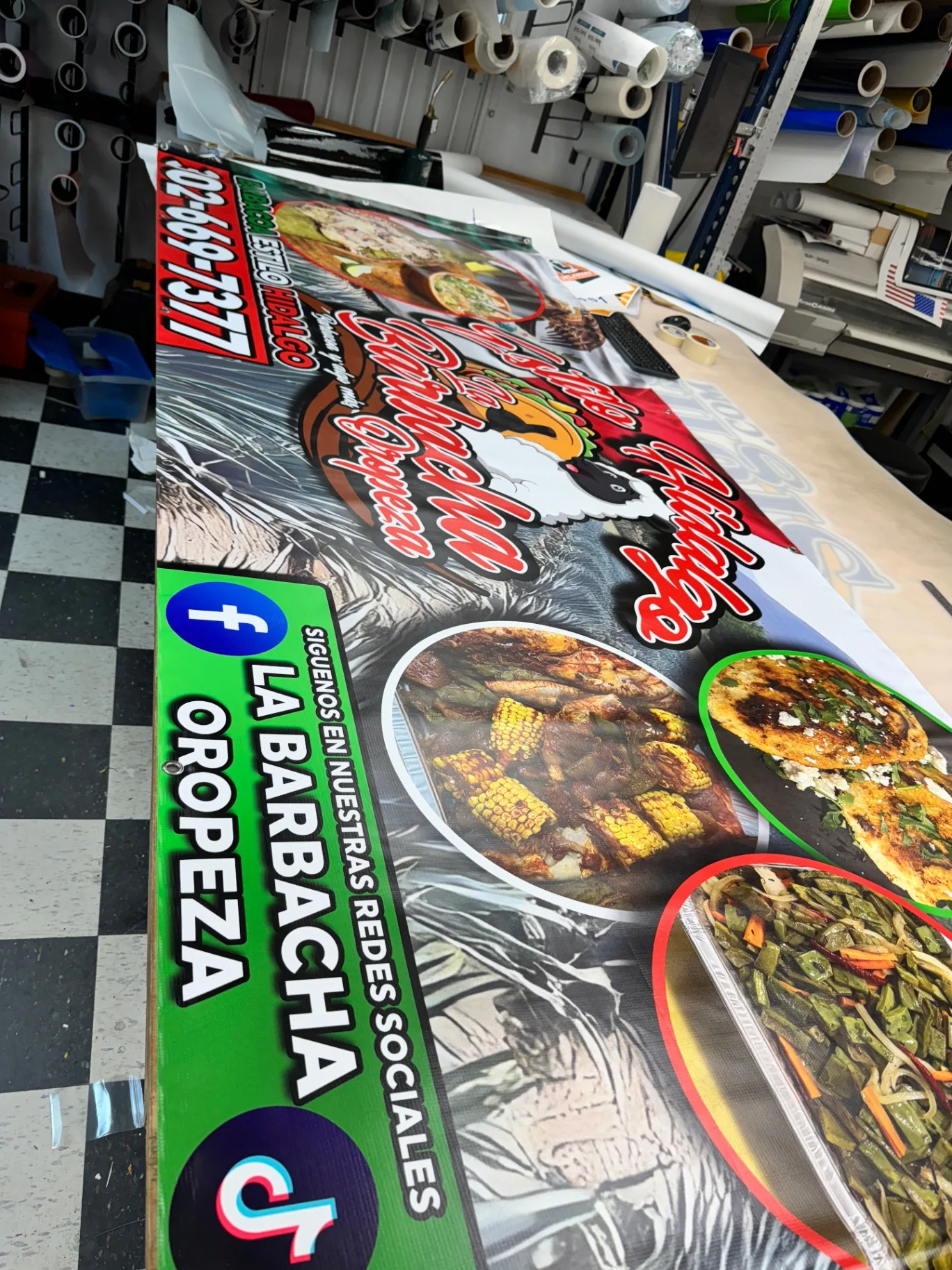 Custom event vinyl banner for Fito Hidalgo in Delaware