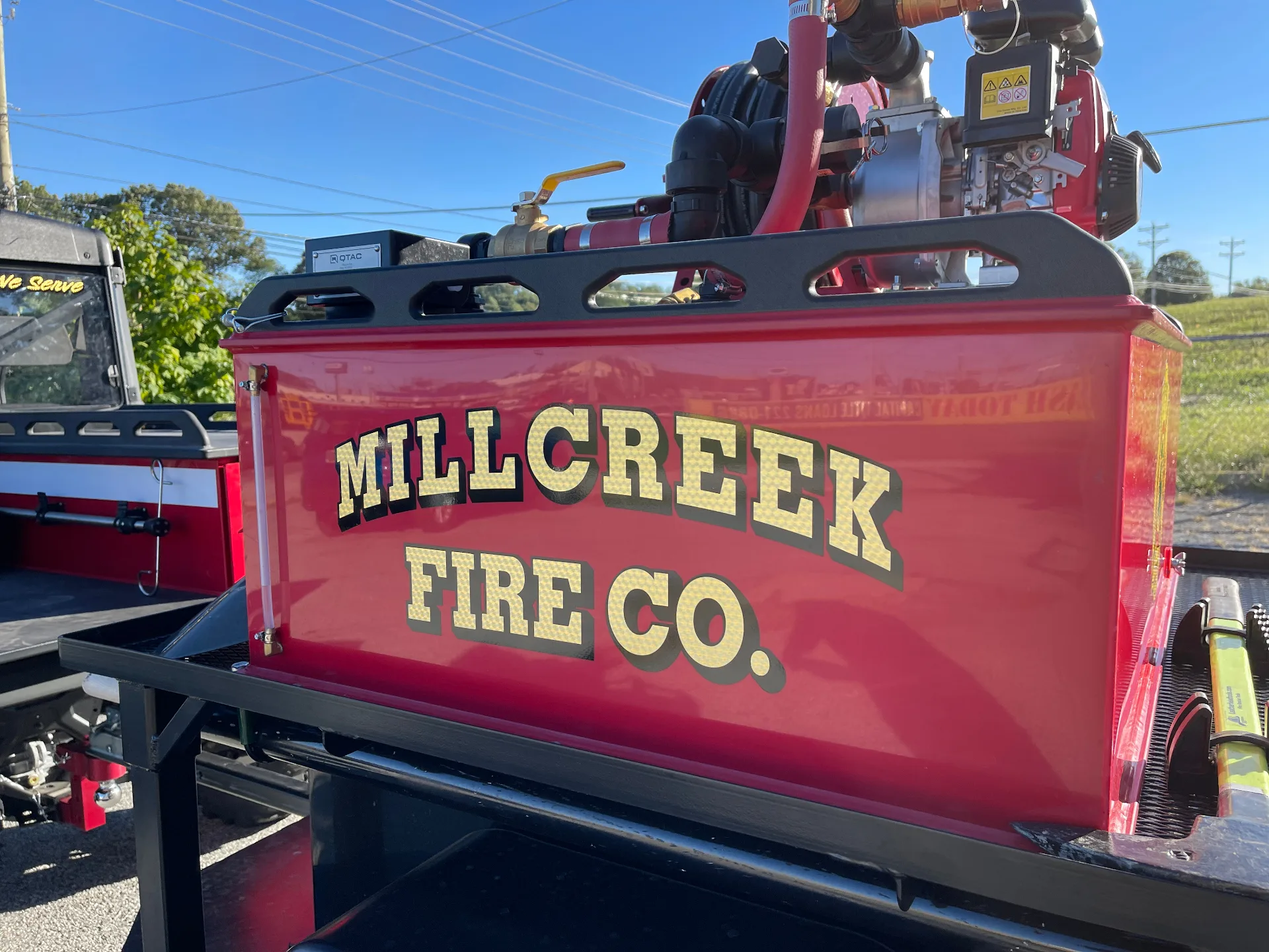 Fleet graphics for Millcreek fire equipment vehicles in Delaware